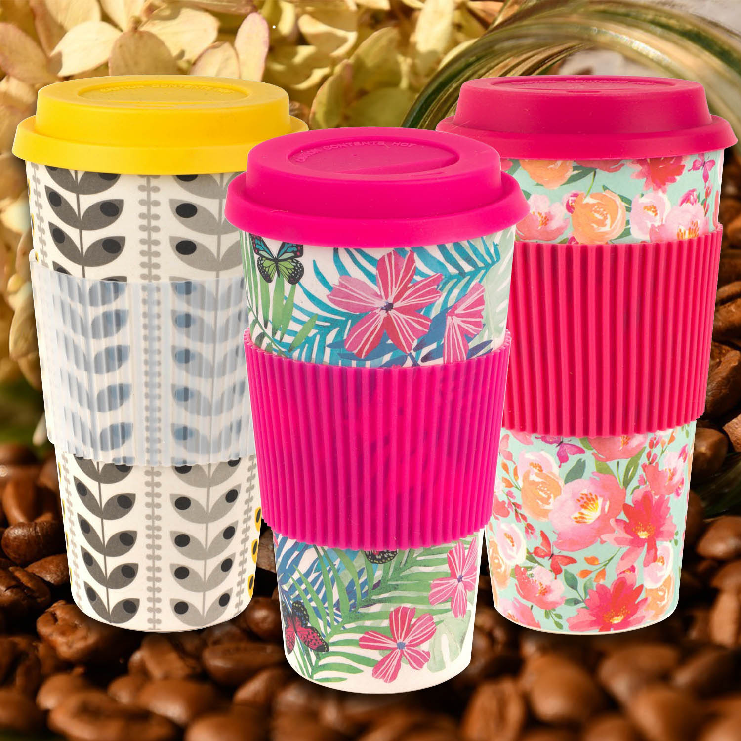 Cambridge Reusable Bamboo Fibre Ecoffee Cups Tea Coffee Mugs Travel Mug Eco Cup 5054061034356 eBay